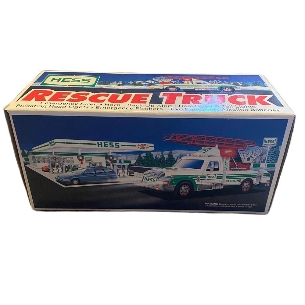 Hess Rescue Truck Kids Toy NEW White Tow Vintage